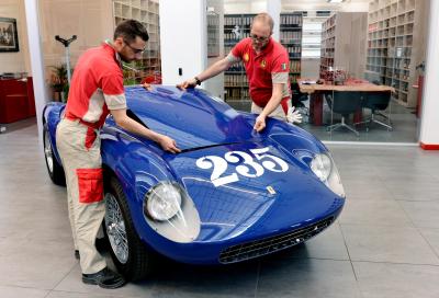 Restaurata la Ferrari di Porfirio, pilota… amatore