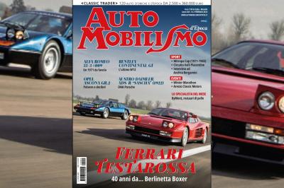Ferrari Testarossa e BB in copertina su Automobilismo d’epoca di febbraio
