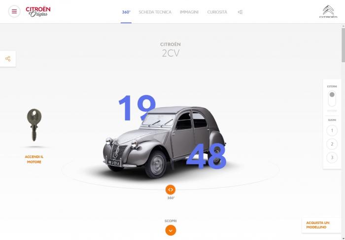 Ascoltare il primo motore della 2CV? Basta un clic!