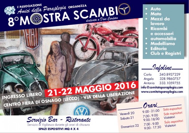 Auto storiche e solidarietÃ : la mostra scambio di Osnago