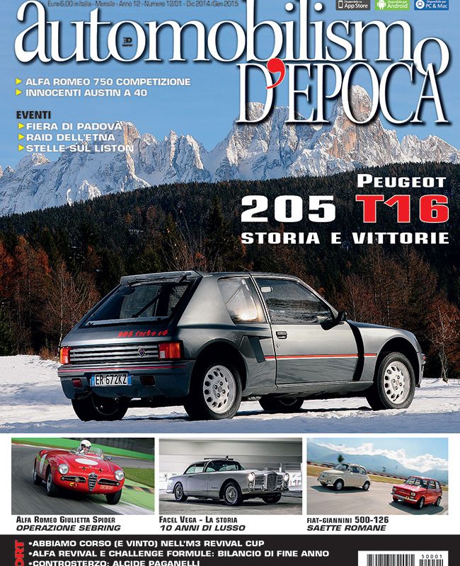 In edicola Automobilismo d’epoca di dicembre
