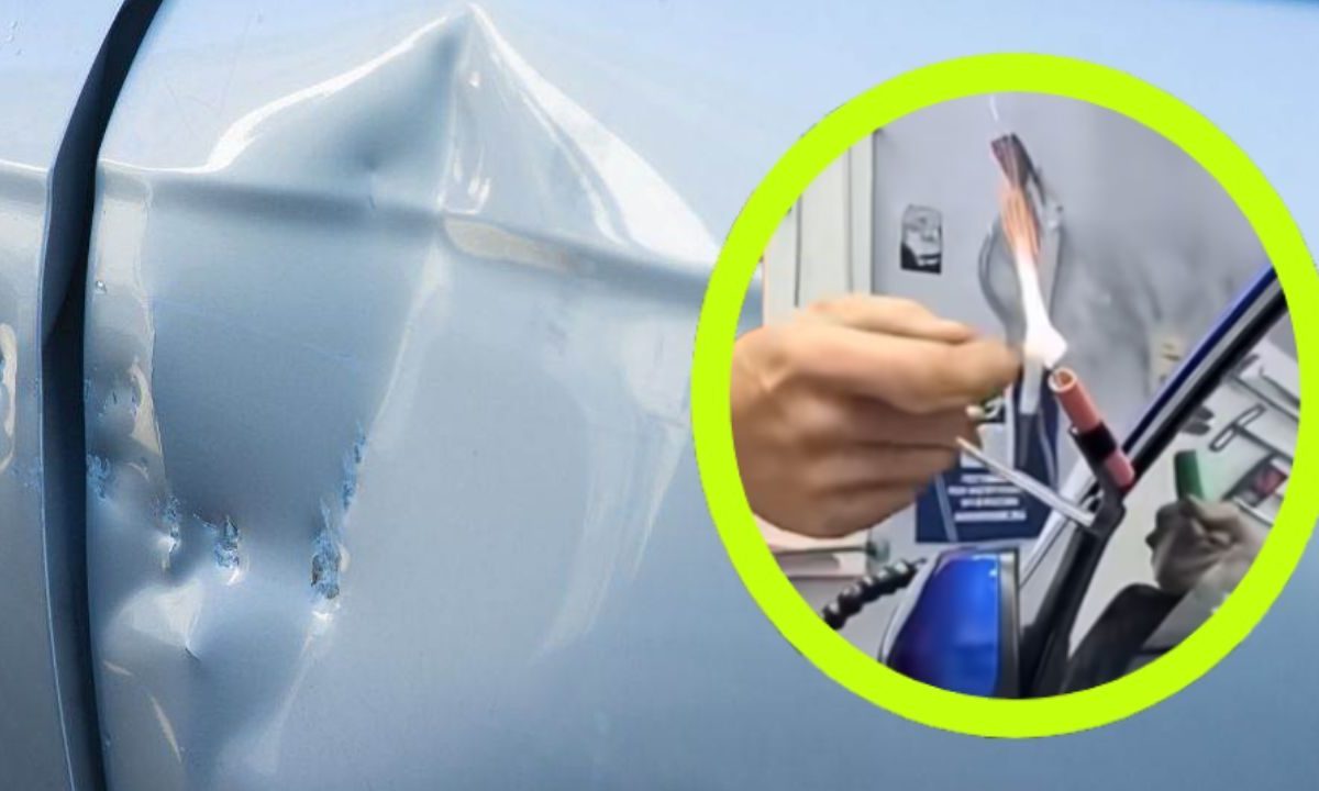 Questo meccanico è un genio o un pazzo? | Usa i miniciccioli per ripristinare le ammaccature della carrozzeria (VIDEO)